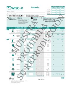 Escala Wechsler de Inteligencia para Niños (WISC®-V) / Protocolo Paquete 25