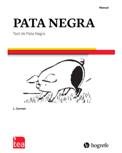 Test Pata Negra - Hojas de anotación (pq.25)