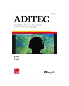 ADITEC. Evaluación y Prevención de la Adicción a Internet, Móvil y Videojuegos - Juego completo (Manual, Kit corrección I 25 usos, Kit corrección M 25 usos, Kit corrección V 25 usos, Programa de prevención online)