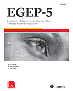 EGEP-5. Evaluación Global de Estrés Postraumático - Juego completo (Manual, Kit corrección 25 usos)