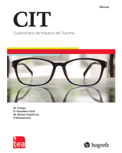 CIT. Cuestionario de Impacto del Trauma - Kit corrección (25 Hojas de respuestas, Pin 25 usos)