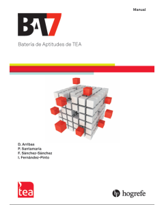 BAT-7. Batería de Aptitudes de TEA - Manual online
