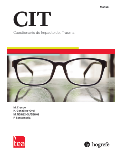 CIT. Cuestionario de Impacto del Trauma - Aplicación y corrección online (1 uso). Solo disponible para usuarios con manual