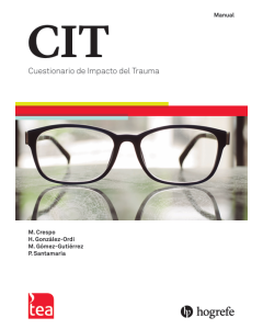CIT. Cuestionario de Impacto del Trauma - Informe  (1 uso). No incluye ni aplicación ni corrección del test